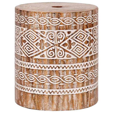 Balinesiskt paraply med bas Rosa 215 x 215 x 260 cm Bomull