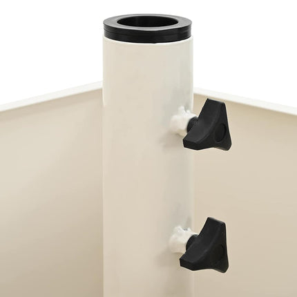 Parasollfot Vit 45 x 45 x 45 cm Stål