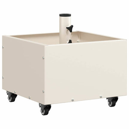 Parasollfot Vit 45 x 45 x 45 cm Stål