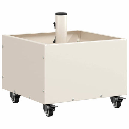 Parasollfot Vit 45 x 45 x 45 cm Stål