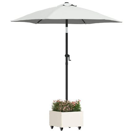 Parasollfot Vit 45 x 45 x 45 cm Stål