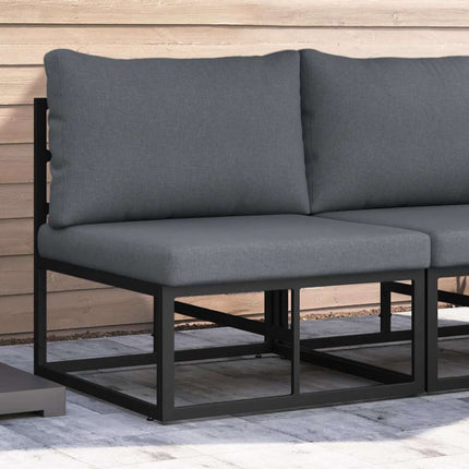 Utomhus Möbler Svart och Anthracit 70 x 71,5 x 71 cm Metall