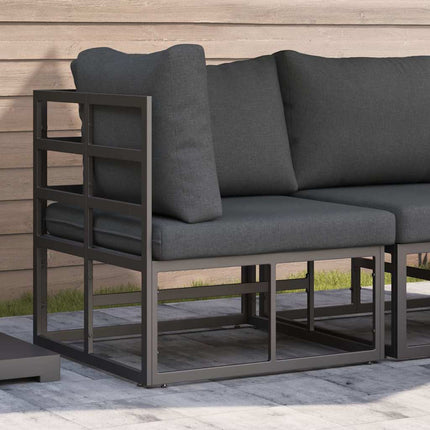 Utomhus Möbler Svart och Anthracit 71,5 x 71,5 x 71 cm Metall