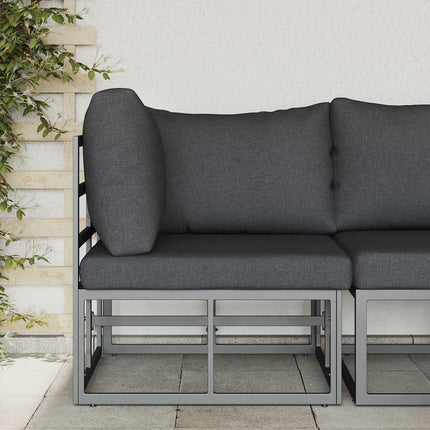 Utomhus Möbler Svart och Anthracit 71,5 x 71,5 x 71 cm Metall