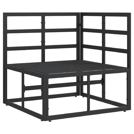 Utomhus Möbler Svart och Anthracit 71,5 x 71,5 x 71 cm Metall