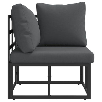 Utomhus Möbler Svart och Anthracit 71,5 x 71,5 x 71 cm Metall