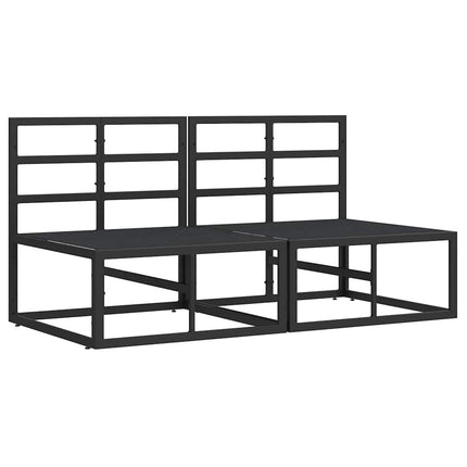 Utomhus Möbler 2 Stycke Svart och Anthracit 70 x 71,5 x 71 cm