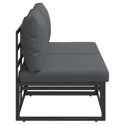 Utomhus Möbler 2 Stycke Svart och Anthracit 70 x 71,5 x 71 cm