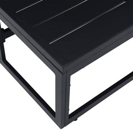 Utomhus Möbler Svart 70 x 70 x 32 cm Metall