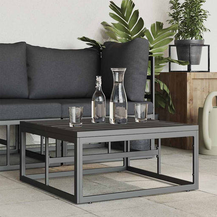 Utomhus Möbler Svart 70 x 70 x 32 cm Metall