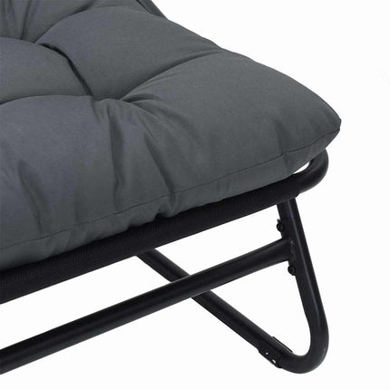 Trädgårdsmöbler Svart 110 x 81 x 71 cm Pulverlackerat stål