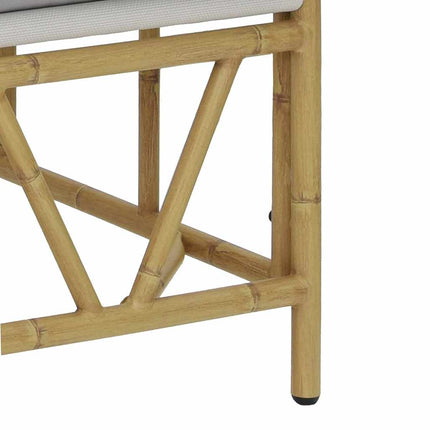 Utomhussittplatser med kudde Ljusgrå 110 x 74,5 x 71 cm Stål