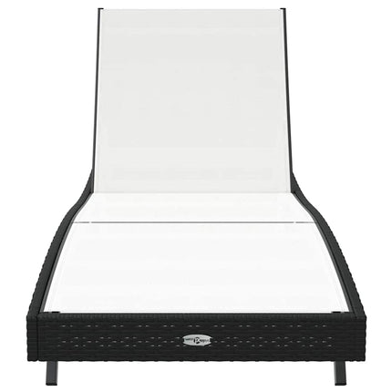 Solstol Reclining Svart och Vitt 197 x 70 x 82 cm konstrotting
