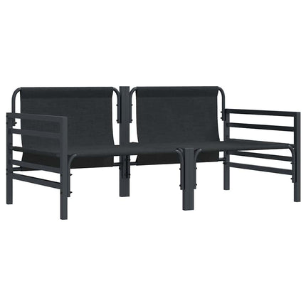 Utomhus Möbler med kudde 2 Stycke Antracit 80 x 80 x 71 cm Stål