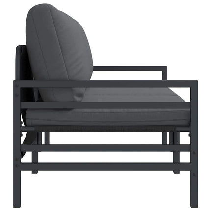 Utomhus Möbler med kudde 2 Stycke Antracit 80 x 80 x 71 cm Stål