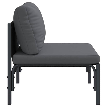 Utomhus Möbler med kudde Antracit 80 x 80 x 71 cm Stål