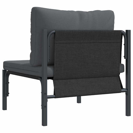 Utomhus Möbler med kudde Antracit 80 x 80 x 71 cm Stål