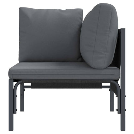 Utomhus Möbler med kudde Antracit 80 x 80 x 71 cm Stål