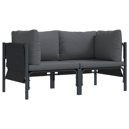 Utomhus Möbler med kudde 2 Stycke Antracit 80 x 80 x 71 cm Stål