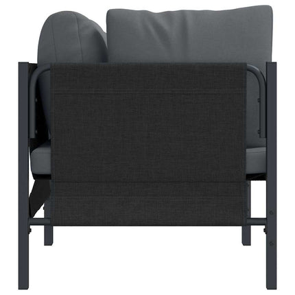 Utomhus Möbler med kudde 2 Stycke Antracit 80 x 80 x 71 cm Stål