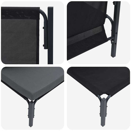 Utomhus Möbler med kudde 2 Stycke Antracit 80 x 80 x 71 cm Stål