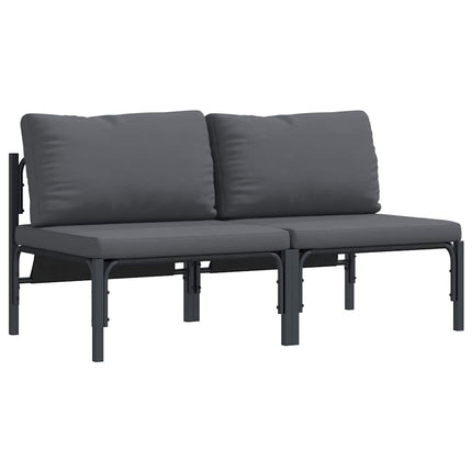 Utomhus Möbler med kudde 2 Stycke Antracit 80 x 80 x 71 cm Stål