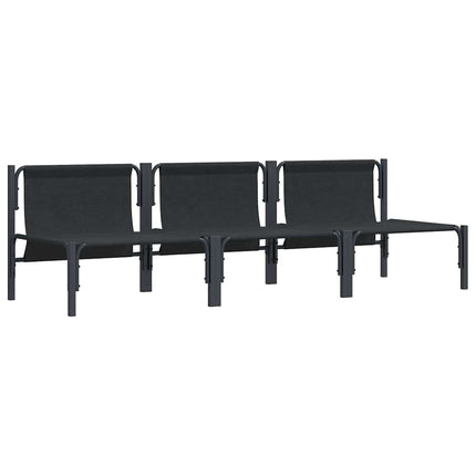 Utomhus Möbler med kudde 3 Stycke Antracit 80 x 80 x 71 cm Stål