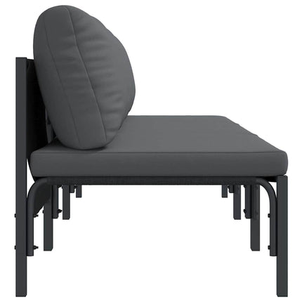 Utomhus Möbler med kudde 3 Stycke Antracit 80 x 80 x 71 cm Stål