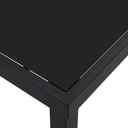 Trädgårdsbord Svart 80 x 80 x 73 cm Metall