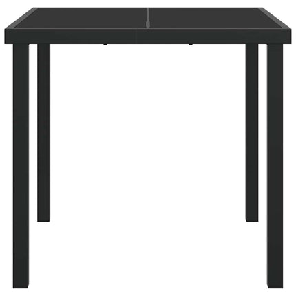 Trädgårdsbord Svart 80 x 80 x 73 cm Metall