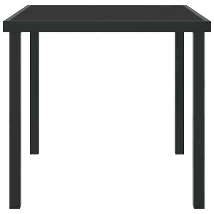 Trädgårdsbord Svart 80 x 80 x 73 cm Metall