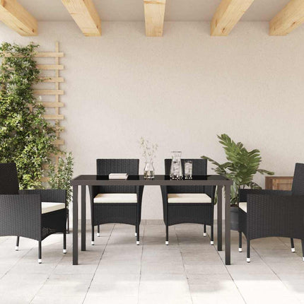 Trädgårdsbord Svart 140 x 70 x 73 cm Metall