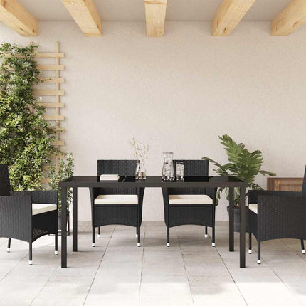 Trädgårdsbord Svart 160 x 80 x 73 cm Metall