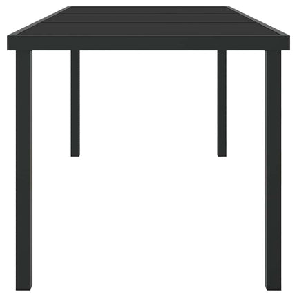Trädgårdsbord Svart 160 x 80 x 73 cm Metall