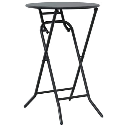 Trädgårds Bistro Set 3 st Antracit Stål