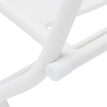 Trädgårds Bistro Set 3 pcs Vit Stål