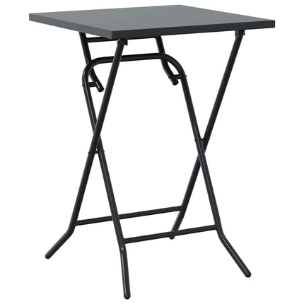 Trädgårds Bistro Set 3 pcs Antracit Stål