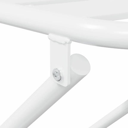 Trädgårds Bistro Set 3 pcs Vit Stål