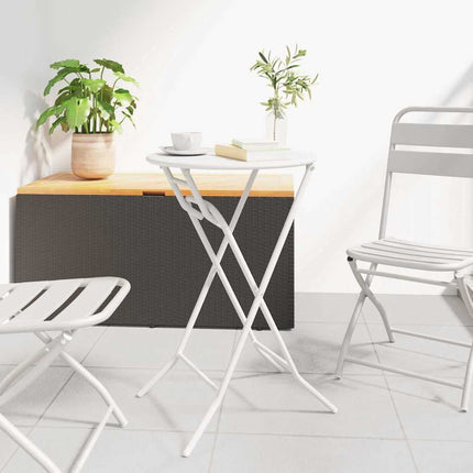 Trädgårdsbord Vit 50 x 50 x 72 cm Metall