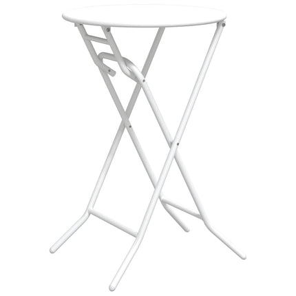Trädgårdsbord Vit 50 x 50 x 72 cm Metall
