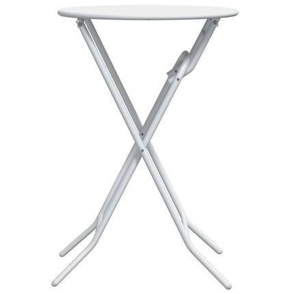 Trädgårdsbord Vit 50 x 50 x 72 cm Metall