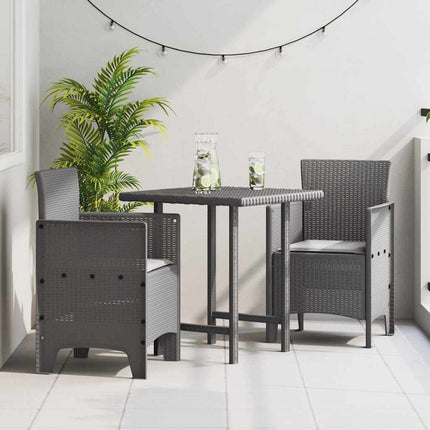 Trädgård Stol 2 pcs Ljusgrå 53 x 49 x 85 cm Polypropylen
