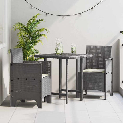 Trädgård Stol 2 pcs Ljusgrå 53 x 49 x 85 cm Polypropylen