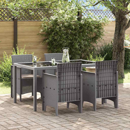 Trädgård Stol 4 pcs Ljusgrå 53 x 49 x 85 cm Polypropylen