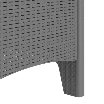 Trädgård Stol 4 pcs Ljusgrå 53 x 49 x 85 cm Polypropylen