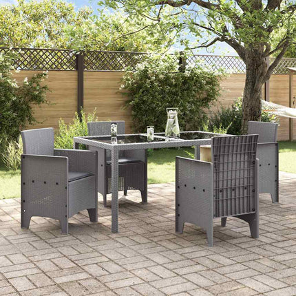 Trädgård Stol 4 pcs Ljusgrå 53 x 49 x 85 cm Polypropylen