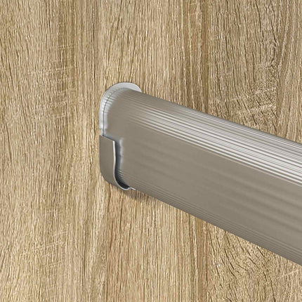 Klädstång 12 pcs Silver 264 x 15 x 29 mm Aluminiumlegering