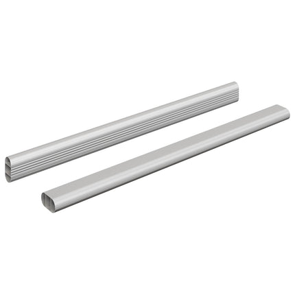 Klädstång 2 pcs Silver 372 x 15 x 29 mm Aluminiumlegering