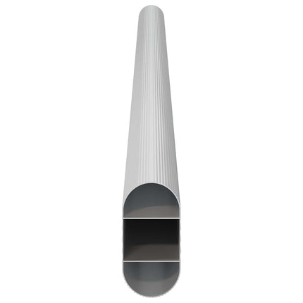 Klädstång 12 pcs Silver 372 x 15 x 29 mm Aluminiumlegering