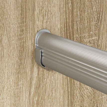 Klädstång 12 pcs Silver 464 x 15 x 29 mm Aluminiumlegering